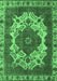 Machine Washable Oriental Emerald Green Industrial Area Rugs, wshurb2910emgrn