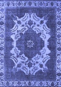 Oriental Blue Industrial Rug, urb2910blu