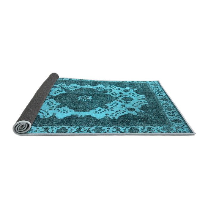 Sideview of Oriental Light Blue Industrial Rug, urb2910lblu