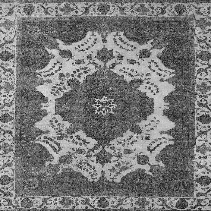 Square Machine Washable Oriental Gray Industrial Rug, wshurb2910gry