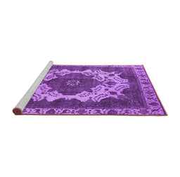 Sideview of Machine Washable Oriental Purple Industrial Area Rugs, wshurb2910pur