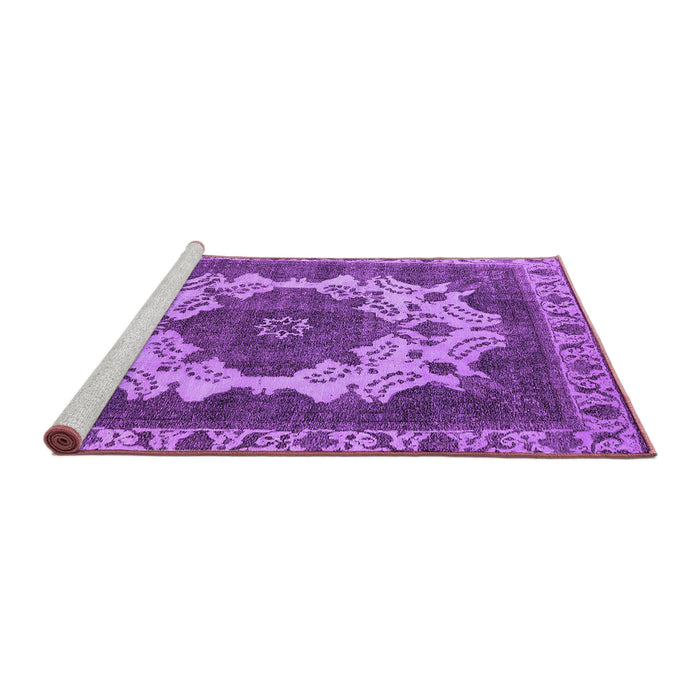 Sideview of Machine Washable Oriental Purple Industrial Area Rugs, wshurb2910pur