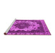 Sideview of Machine Washable Oriental Pink Industrial Rug, wshurb2910pnk