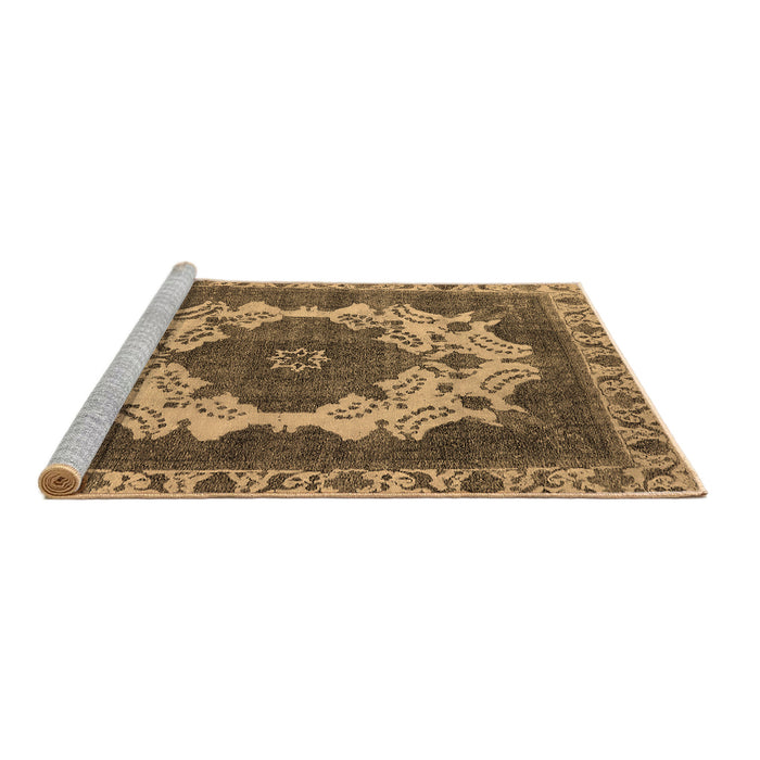 Sideview of Machine Washable Oriental Brown Industrial Rug, wshurb2910brn