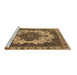 Sideview of Machine Washable Oriental Brown Industrial Rug, wshurb2910brn