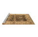 Sideview of Machine Washable Oriental Brown Traditional Rug, wshurb2911brn