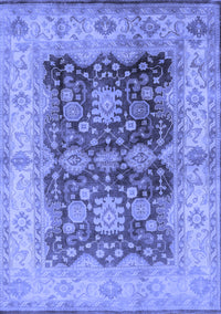 Oriental Blue Traditional Rug, urb2911blu