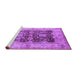 Sideview of Machine Washable Oriental Purple Traditional Area Rugs, wshurb2911pur