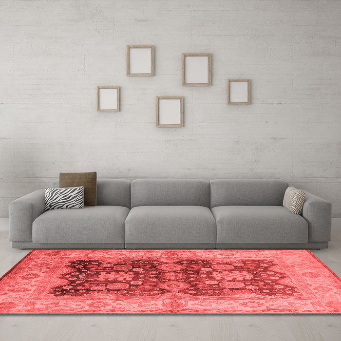 Traditional Red Washable Rugs