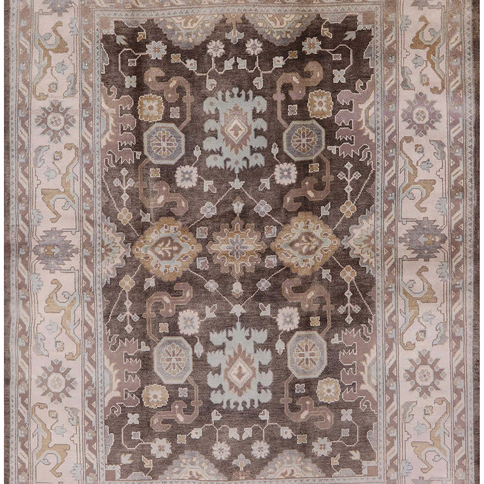 Machine Washable Industrial Modern Brown Rug, wshurb2911