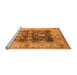 Sideview of Machine Washable Oriental Orange Traditional Area Rugs, wshurb2911org