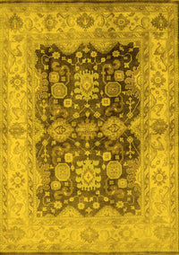 Oriental Yellow Traditional Rug, urb2911yw