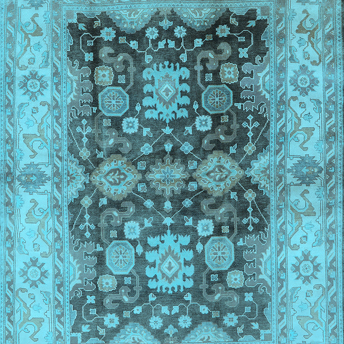 Oriental Light Blue Traditional Rug, urb2911lblu