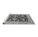 Sideview of Machine Washable Oriental Gray Industrial Rug, wshurb2912gry