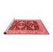 Industrial Red Washable Rugs