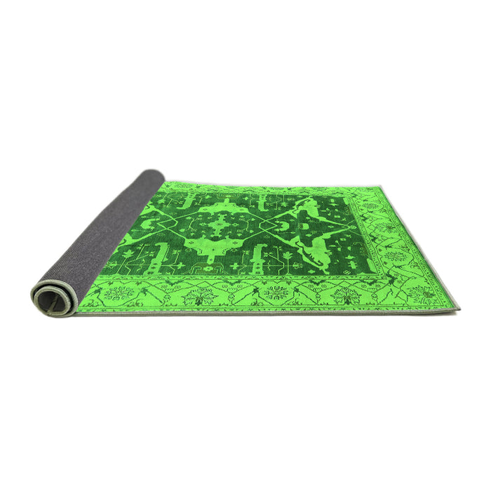 Sideview of Oriental Green Industrial Rug, urb2912grn