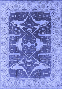 Oriental Blue Industrial Rug, urb2912blu