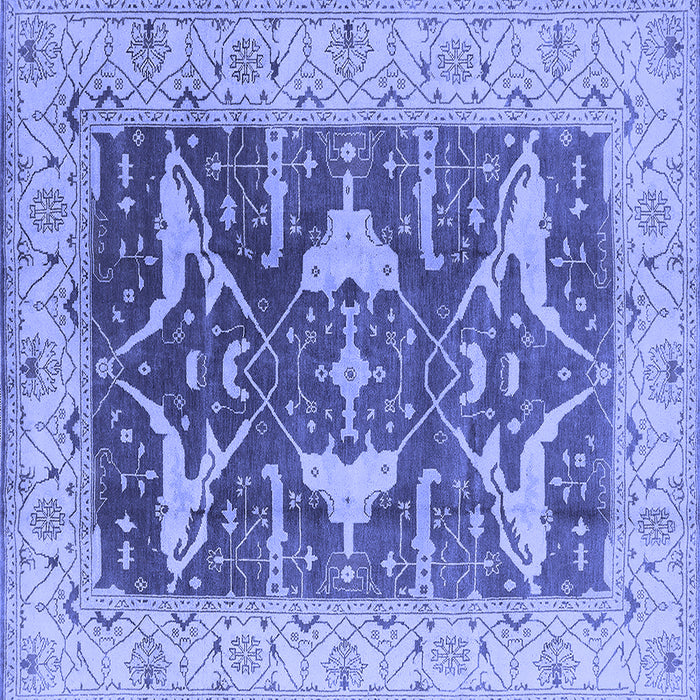 Square Oriental Blue Industrial Rug, urb2912blu