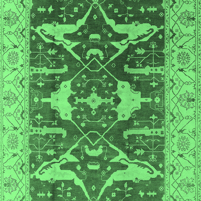 Oriental Emerald Green Industrial Rug, urb2912emgrn