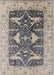 Mid-Century Modern Ash Gray Oriental Rug, urb2912