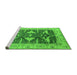 Sideview of Machine Washable Oriental Green Industrial Area Rugs, wshurb2912grn