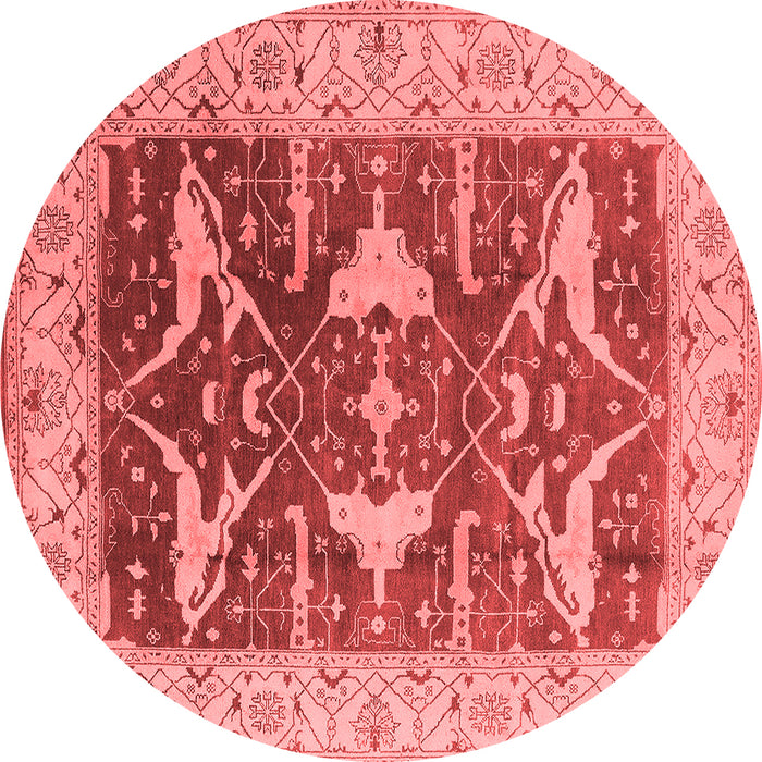 Machine Washable Oriental Red Industrial Rug, wshurb2912red