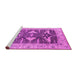 Sideview of Machine Washable Oriental Pink Industrial Rug, wshurb2912pnk