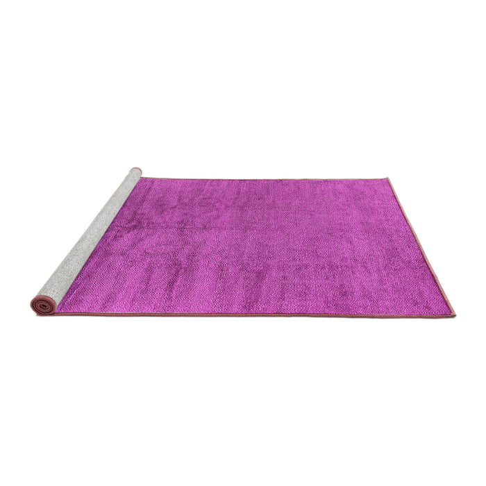 Sideview of Machine Washable Oriental Pink Industrial Rug, wshurb2913pnk