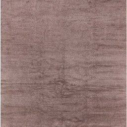 Square Mid-Century Modern Chestnut Brown Oriental Rug, urb2913