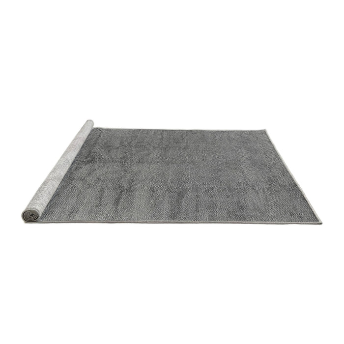 Sideview of Machine Washable Oriental Gray Industrial Rug, wshurb2913gry