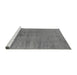 Sideview of Machine Washable Oriental Gray Industrial Rug, wshurb2913gry