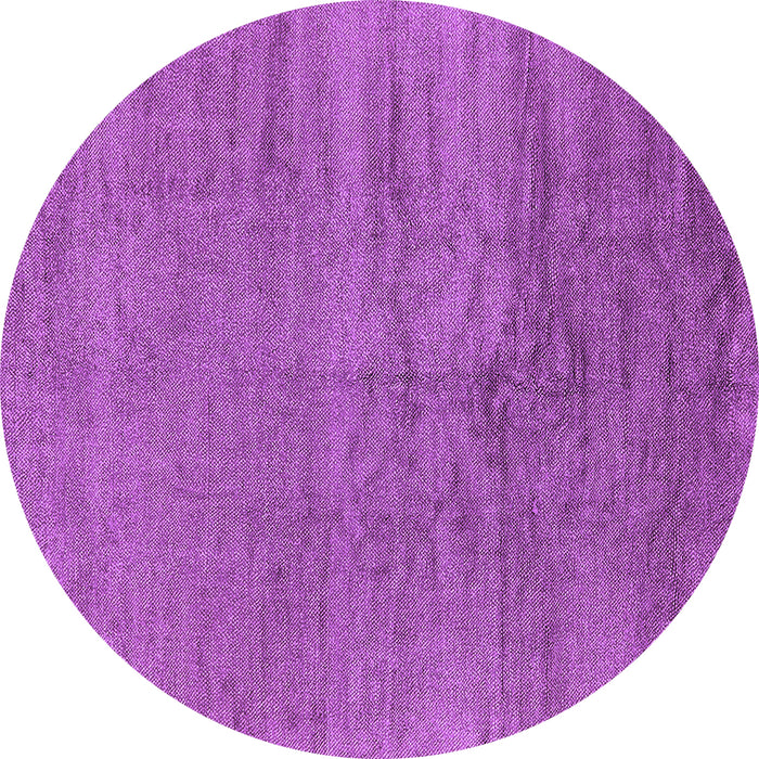 Round Oriental Purple Industrial Rug, urb2913pur