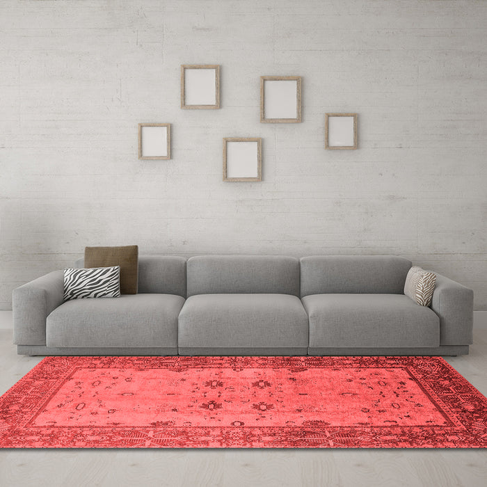 Traditional Red Washable Rugs