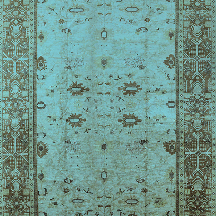Oriental Light Blue Traditional Rug, urb2914lblu