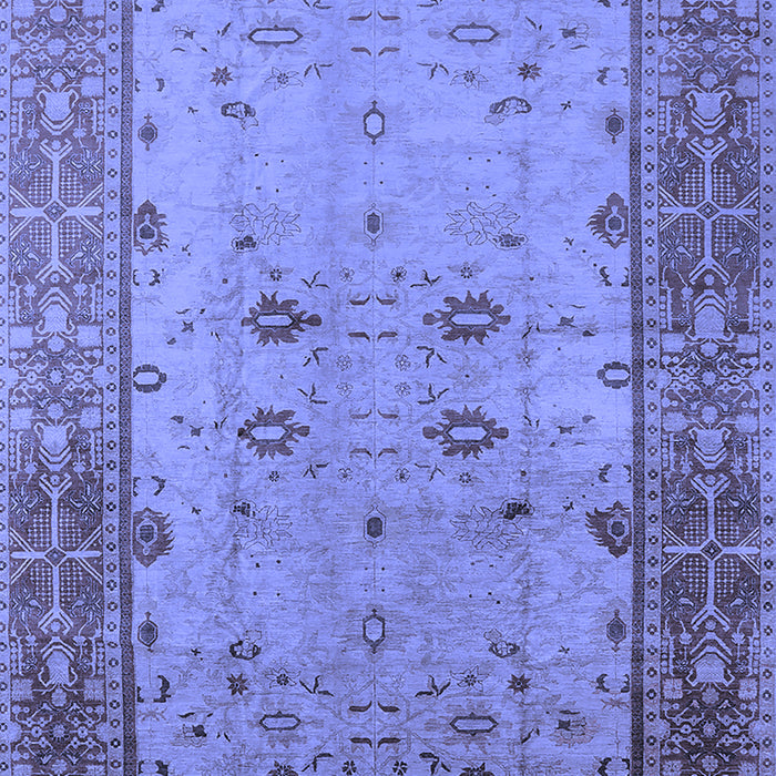 Machine Washable Oriental Blue Traditional Rug, wshurb2914blu