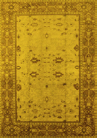 Oriental Yellow Traditional Rug, urb2914yw