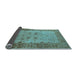 Sideview of Oriental Light Blue Traditional Rug, urb2914lblu