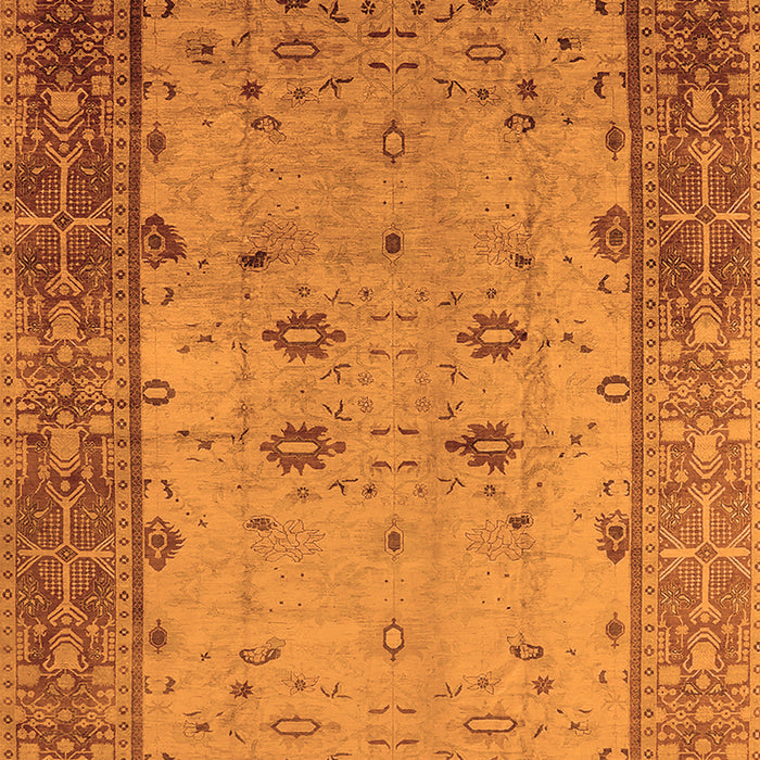 Oriental Orange Traditional Rug, urb2914org