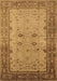 Machine Washable Oriental Brown Traditional Rug, wshurb2914brn