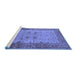 Sideview of Machine Washable Oriental Blue Traditional Rug, wshurb2914blu