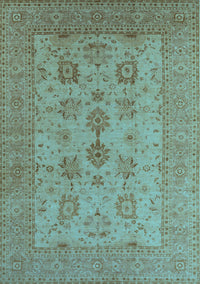 Oriental Light Blue Industrial Rug, urb2915lblu