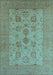 Oriental Light Blue Industrial Rug, urb2915lblu