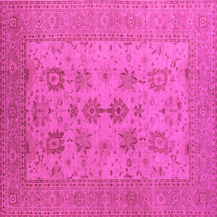 Square Oriental Pink Industrial Rug, urb2915pnk
