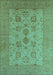 Machine Washable Oriental Turquoise Industrial Area Rugs, wshurb2915turq