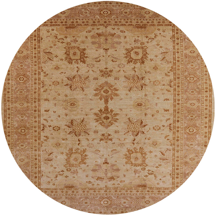 Round Machine Washable Industrial Modern Brown Sand Brown Rug, wshurb2915