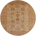 Round Machine Washable Industrial Modern Brown Sand Brown Rug, wshurb2915