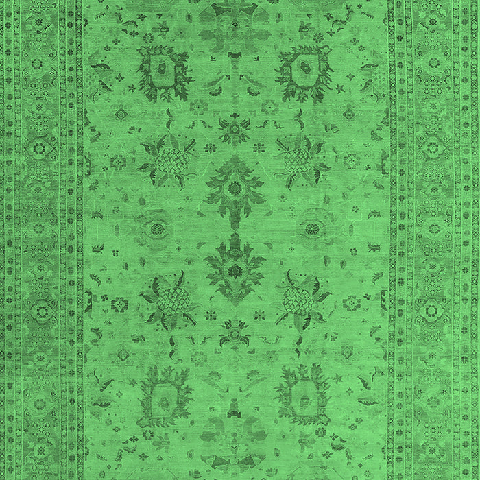 Oriental Emerald Green Industrial Rug, urb2915emgrn