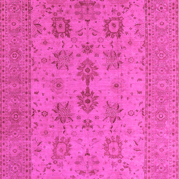 Machine Washable Oriental Pink Industrial Rug, wshurb2915pnk