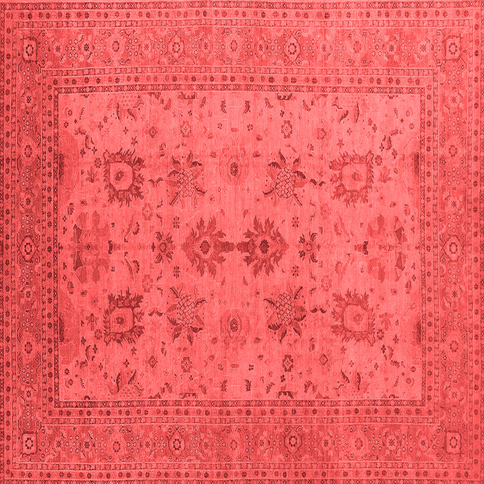 Machine Washable Oriental Red Industrial Rug, wshurb2915red