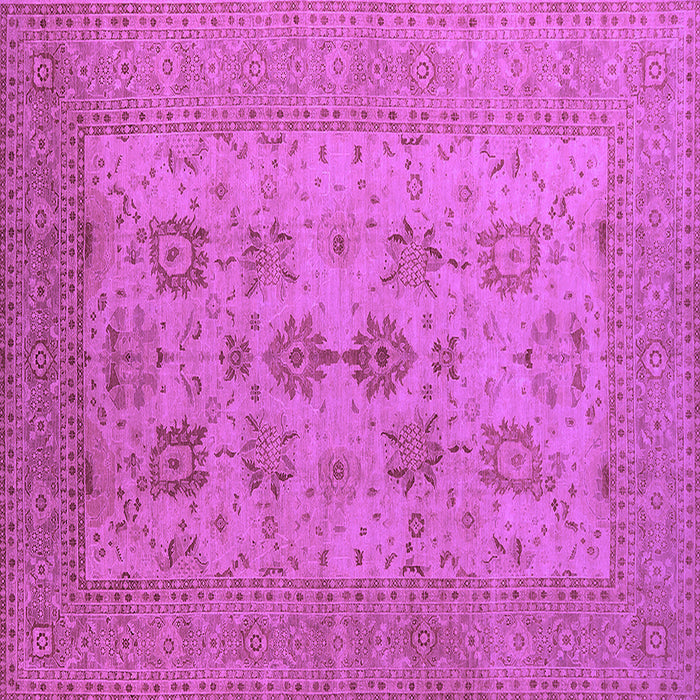 Square Machine Washable Oriental Purple Industrial Area Rugs, wshurb2915pur